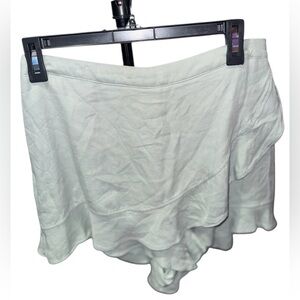 Altar'd State Mint Green Ruffle Skort